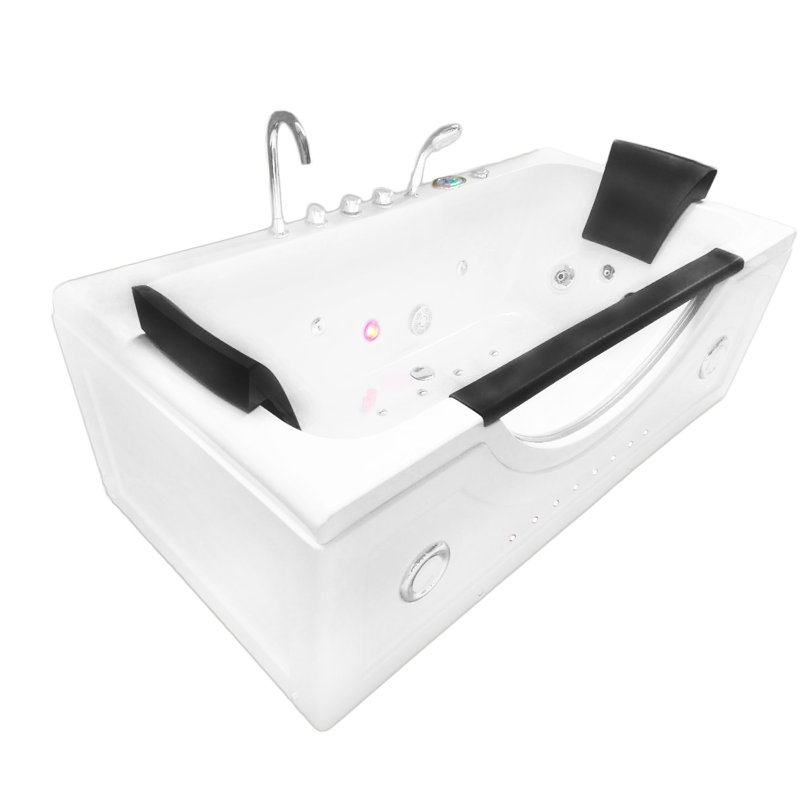 Simba USA 71" x 36" Corner Whirlpool Bathtub Wayfair